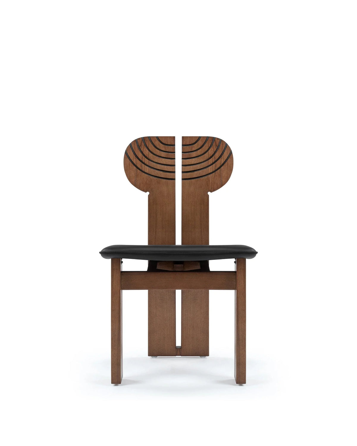 Afrika 75™ dining chair | carved wood back - black - chairs africa chair-inspired | madorne