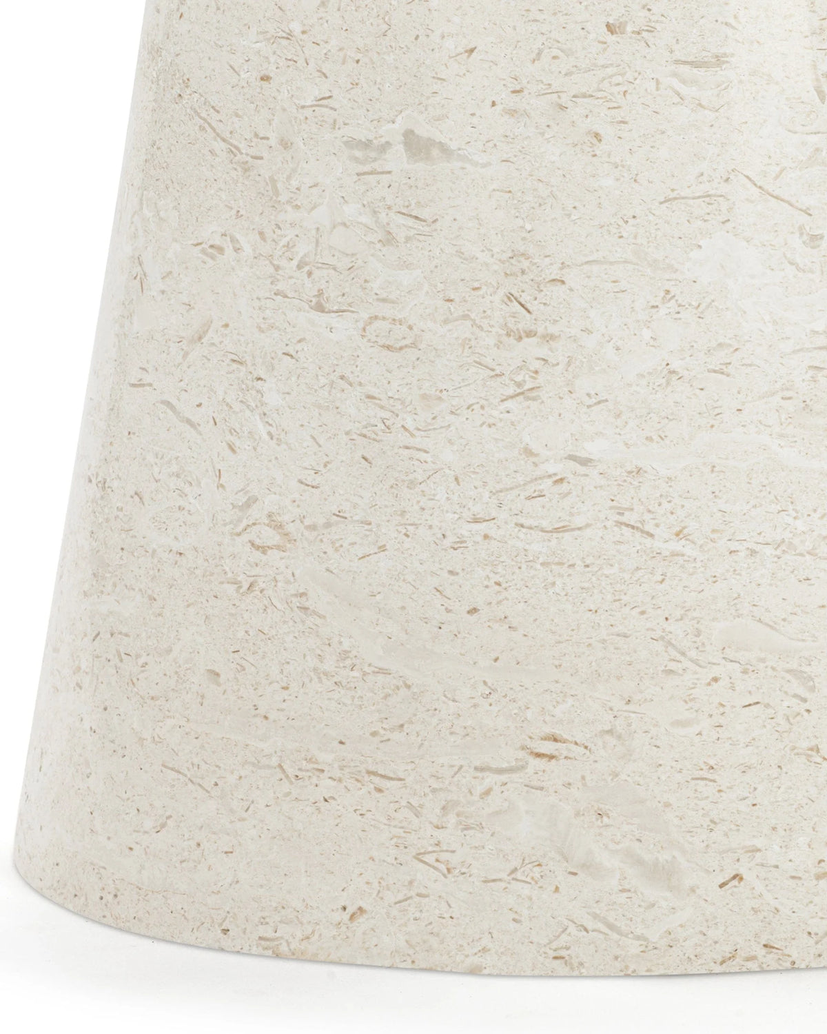 Ansa™ round dining table 47in | natural polished limestone - tables ansa | madorne