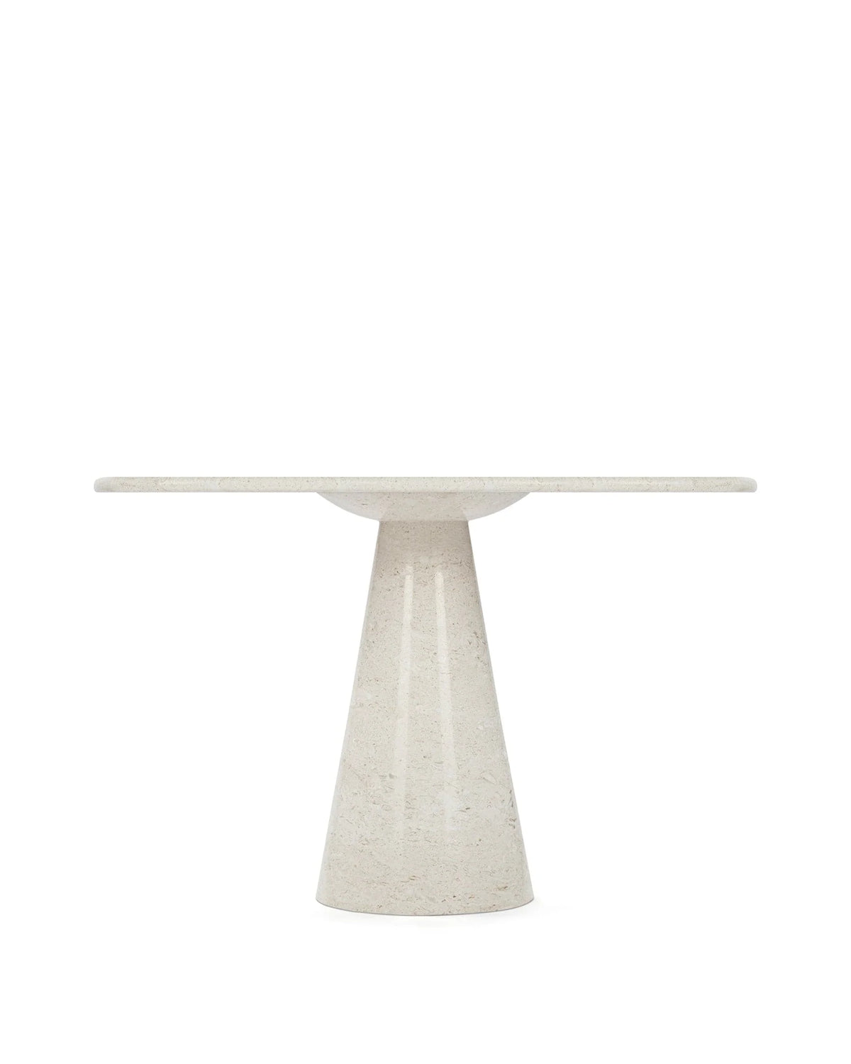 Ansa™ round dining table 47in | natural polished limestone - tables ansa | madorne