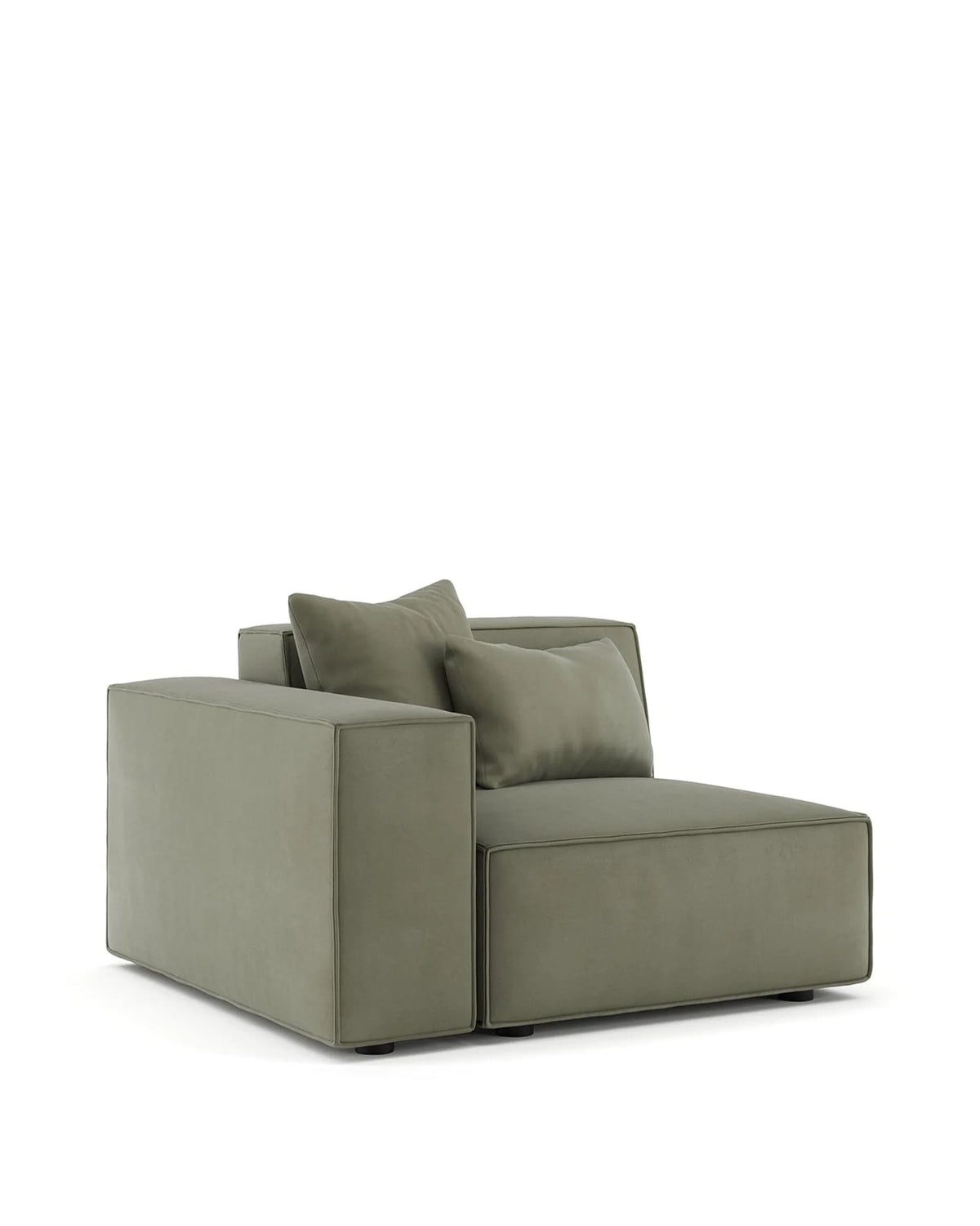 Arlae™ module left arm | sage vegan suede - modules arlae | modular sofa element | madorne
