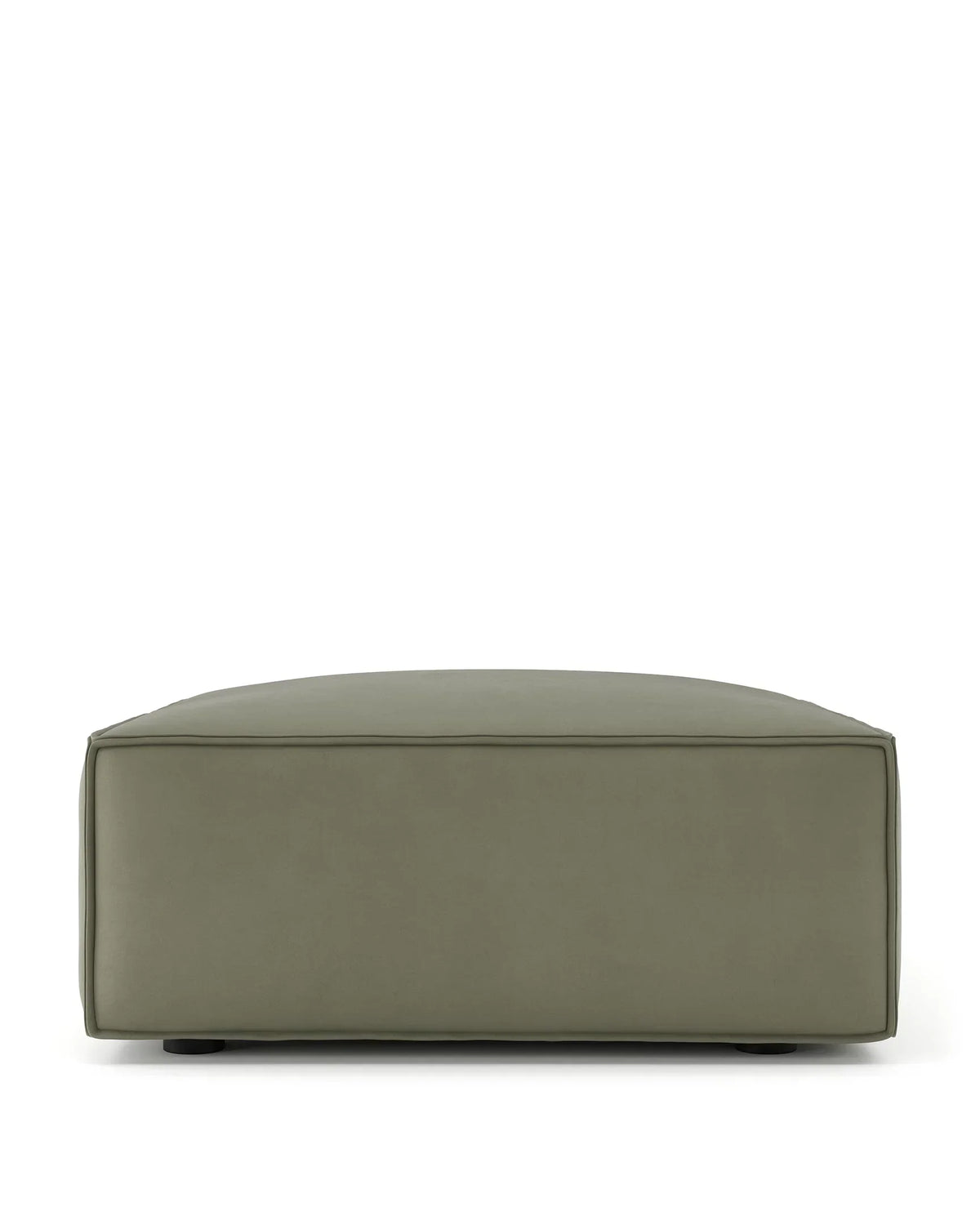 Arlae™ module ottoman | sage vegan suede - stools & ottomans arlae | modular sofa element | madorne