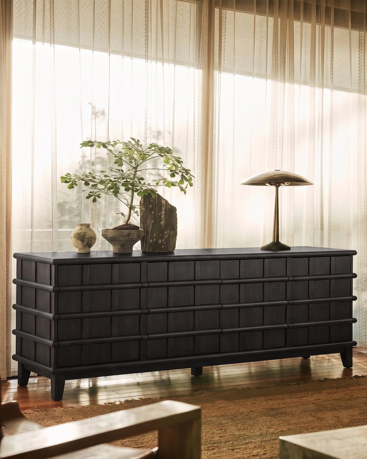 Ascot line™ credenza | black ash - sideboards line | furniture design | madorne