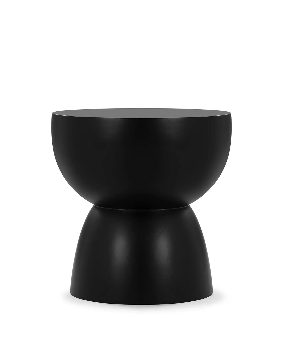 Aural™ outdoor side table | lightweight concrete - black / indoor/outdoor - tables aural | madorne