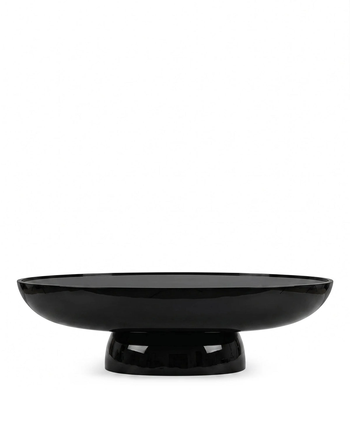 Auralis™ coffee table | gloss pedestal - black - tables auralis | designer | madorne