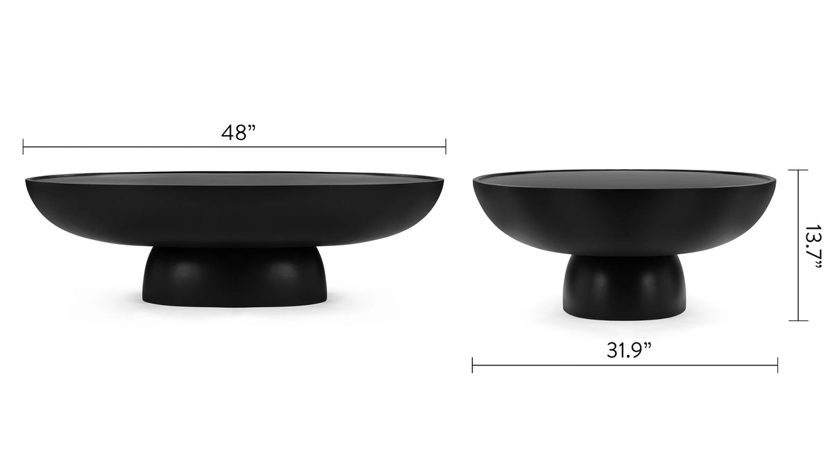Auralis™ coffee table | gloss pedestal - tables auralis | designer | madorne