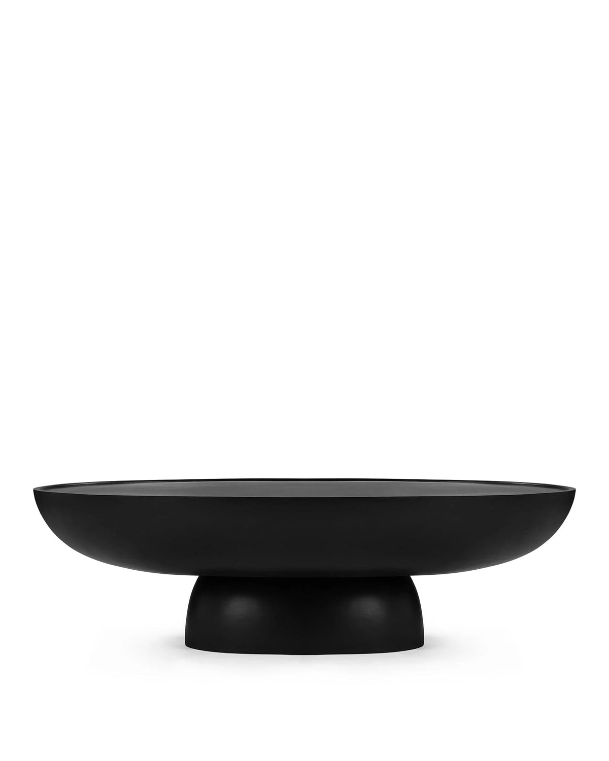 Auralis outdoor™ coffee table | lightweight concrete - black - outdoor tables | madorne
