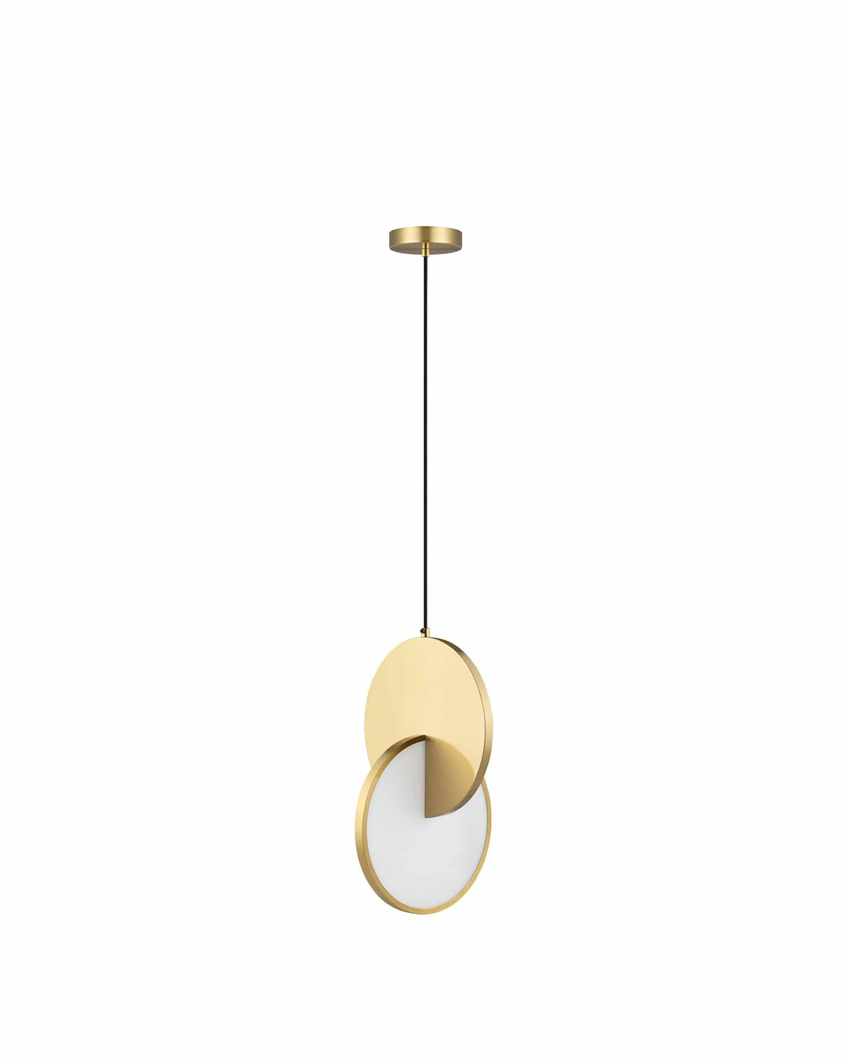 Aurelia disc™ pendant | chrome or gold - lighting eclipse pendant-inspired | madorne