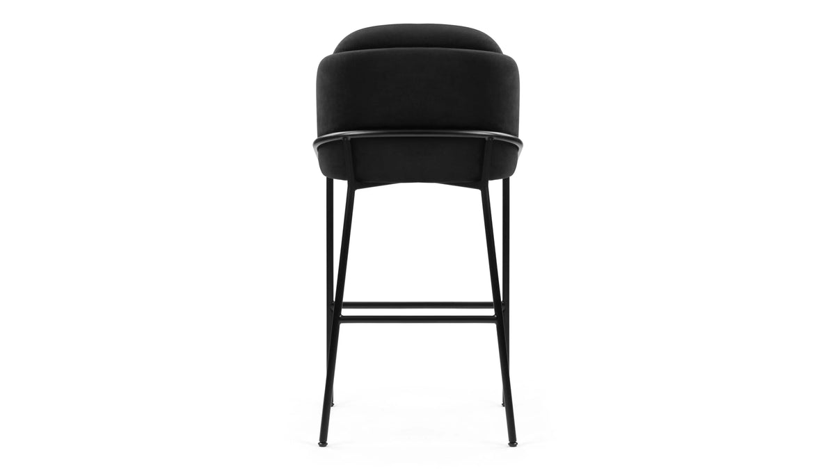 Avera™ bar stool | black velvet - & counter stools avera | modern | contemporary design | mad...