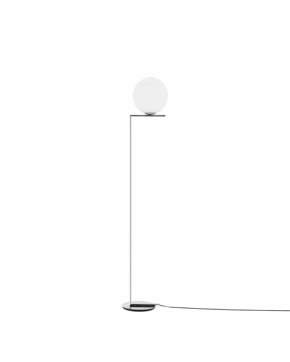 Balance 14™ floor lamp | glass globe - chrome - lighting 14 | modern | madorne