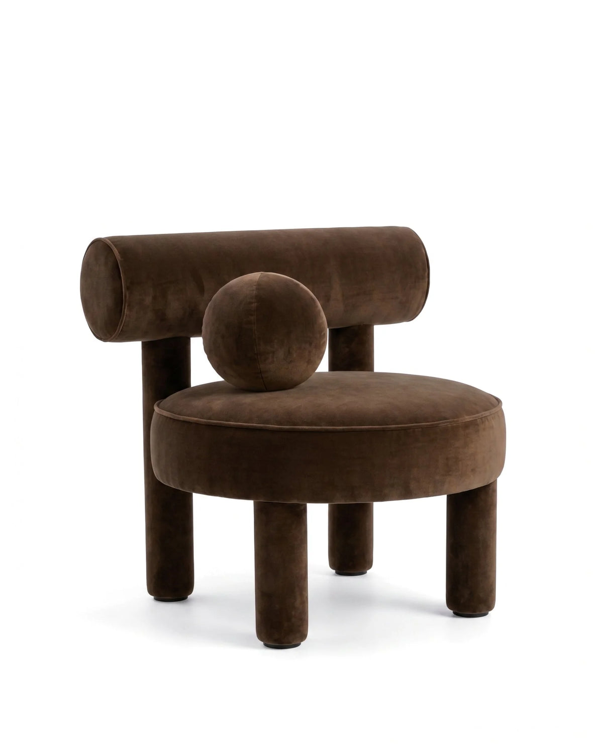 Bauhaus arc™ lounge chair | chocolate velvet - chairs low gropius cs1-inspired | madorne