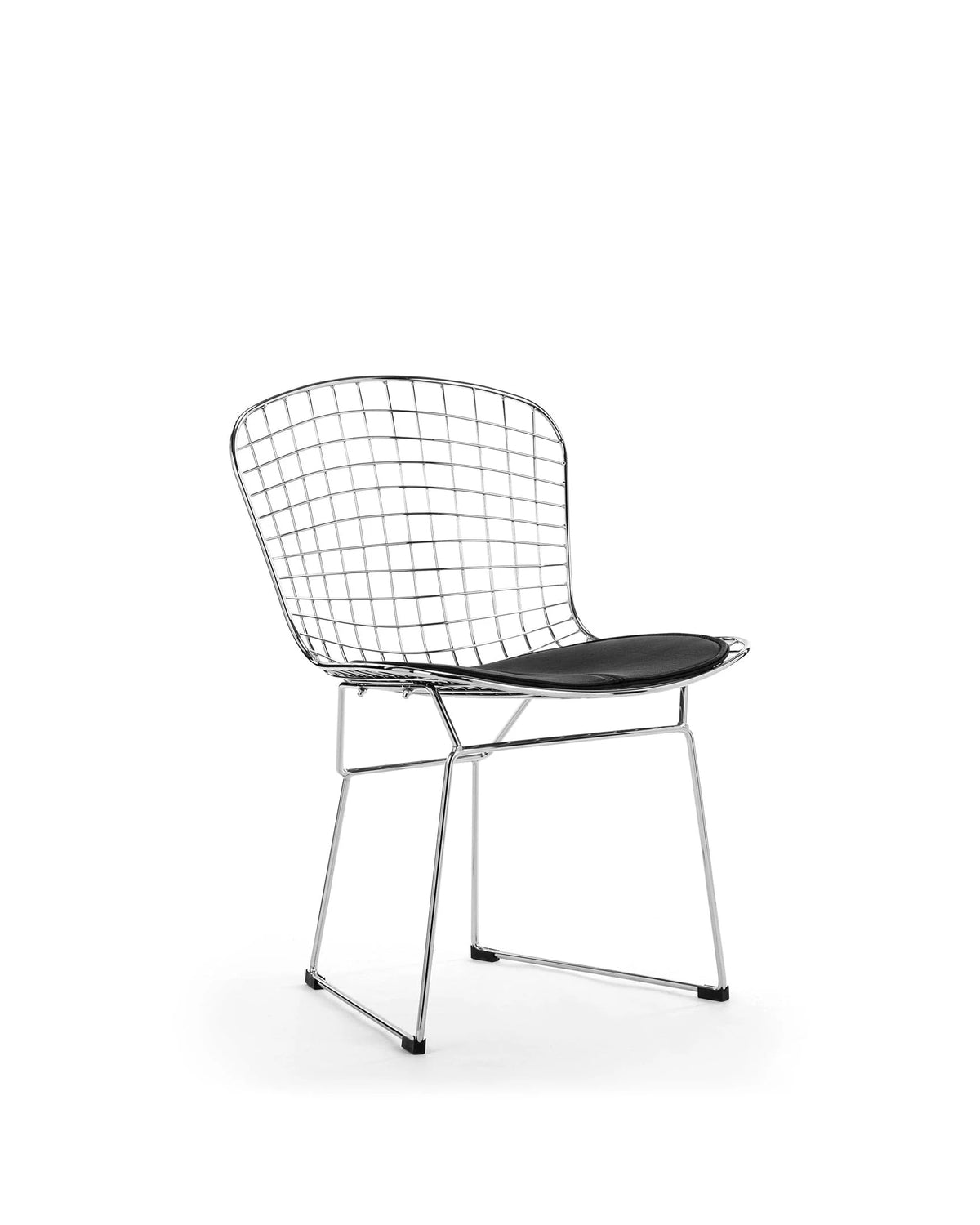 Berto sling 52™ side chair | leather and metal - dining chairs 52 inspired by bertoia