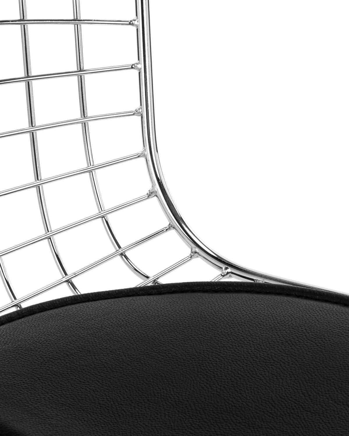 Berto sling 52™ side chair | leather and metal - dining chairs 52 inspired by bertoia