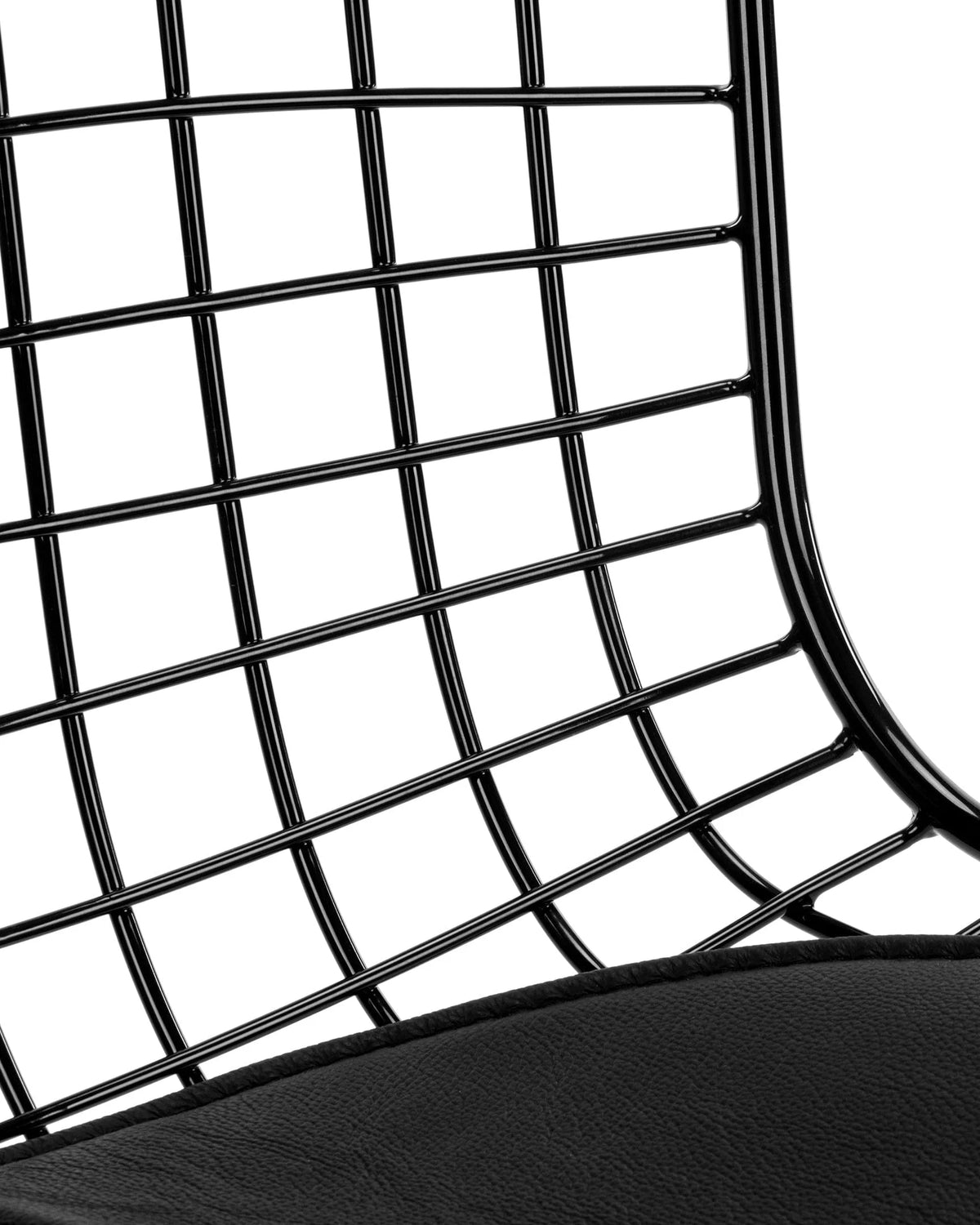 Berto sling 52™ side chair | leather and metal - dining chairs 52 inspired by bertoia