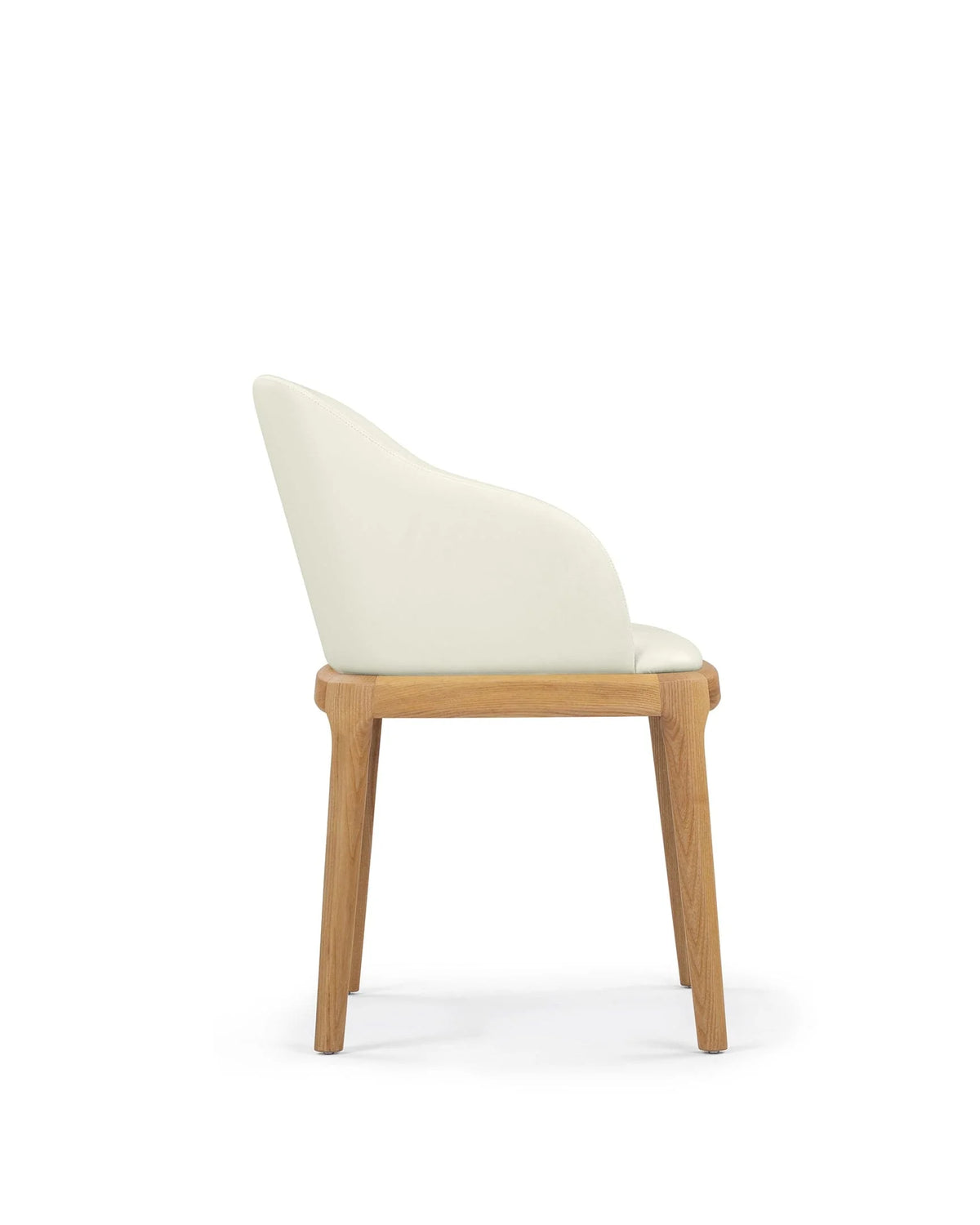 Blanc curve™ armchair | walnut-stained wood - dining chairs curve | designer chair | madorne