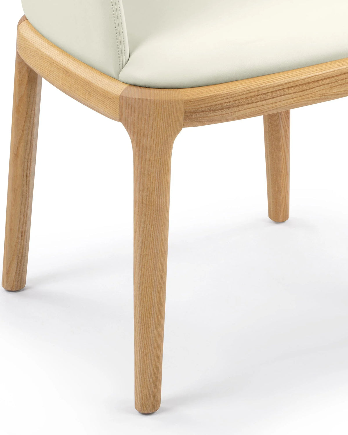 Blanc curve™ armchair | walnut-stained wood - dining chairs curve | designer chair | madorne