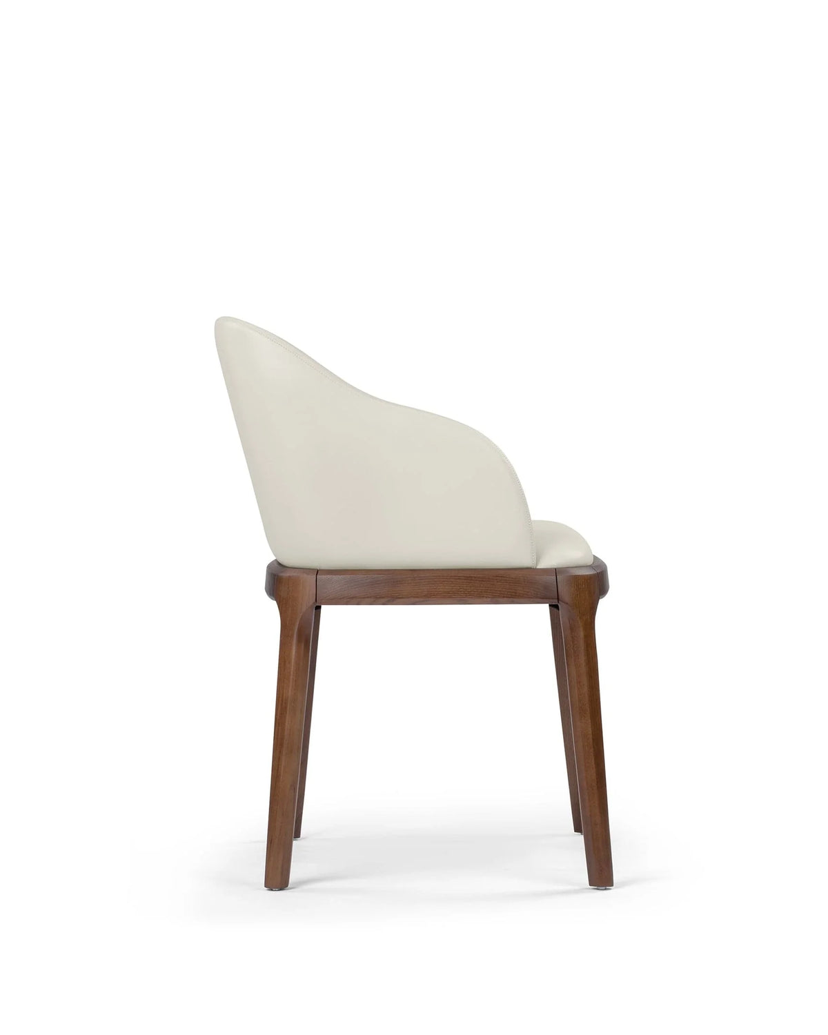 Blanc curve™ armchair | walnut-stained wood - dining chairs curve | designer chair | madorne