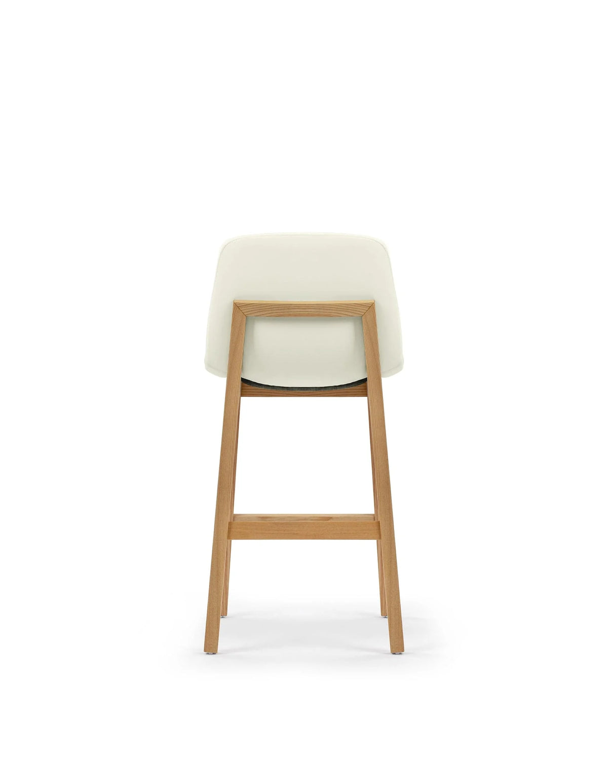 Blanc curve™ counter stool | walnut-stained wood - bar & stools curve | madorne