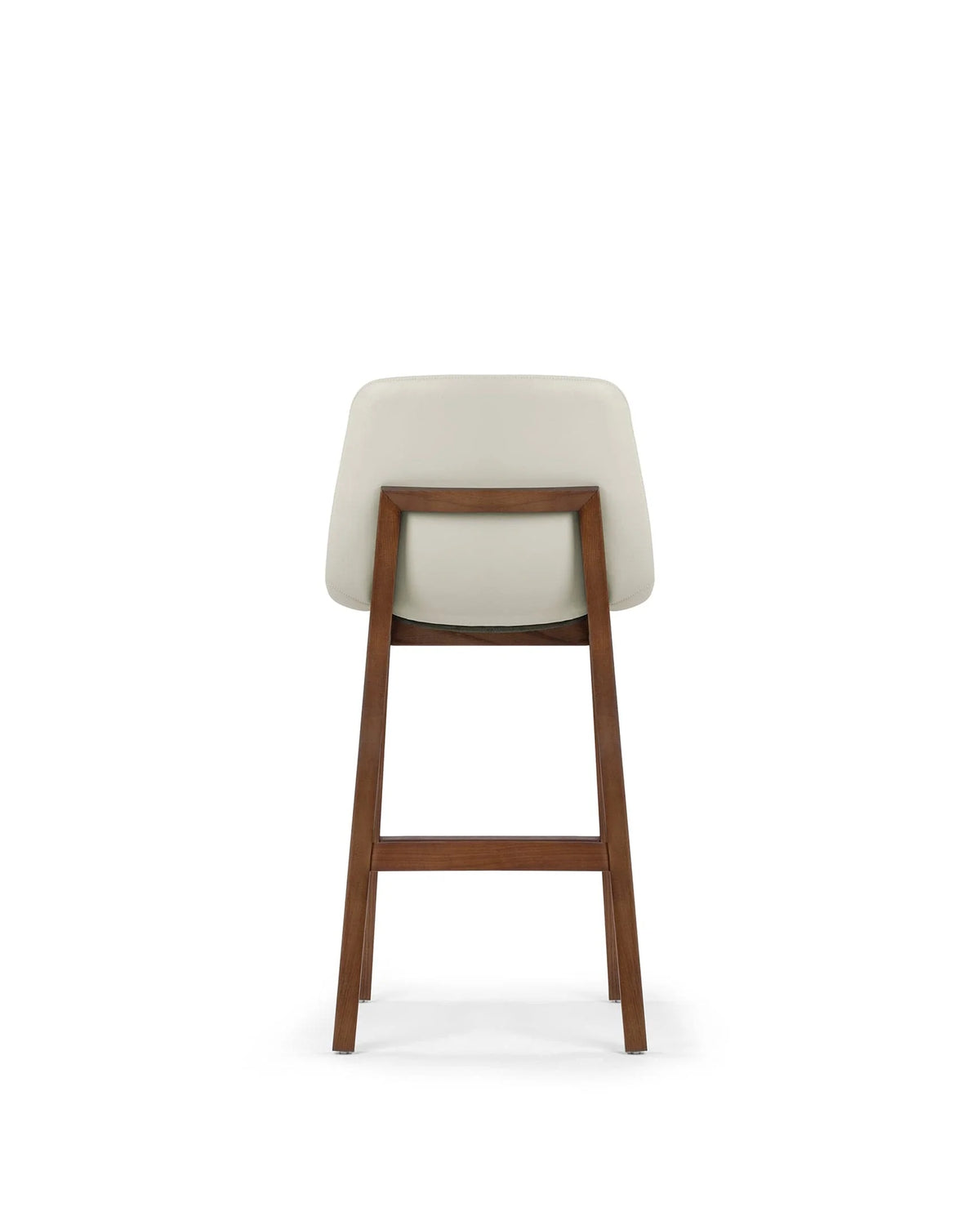 Blanc curve™ counter stool | walnut-stained wood - bar & stools curve | madorne
