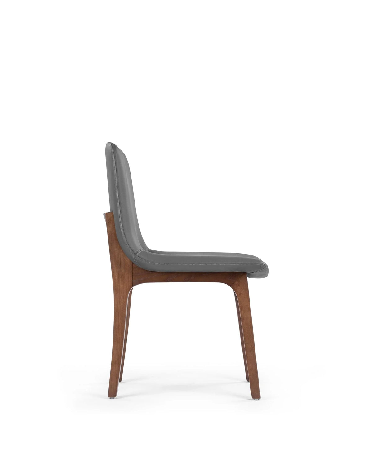 Blanc curve™ side chair | walnut-stained wood - dining chairs curve | designer | madorne