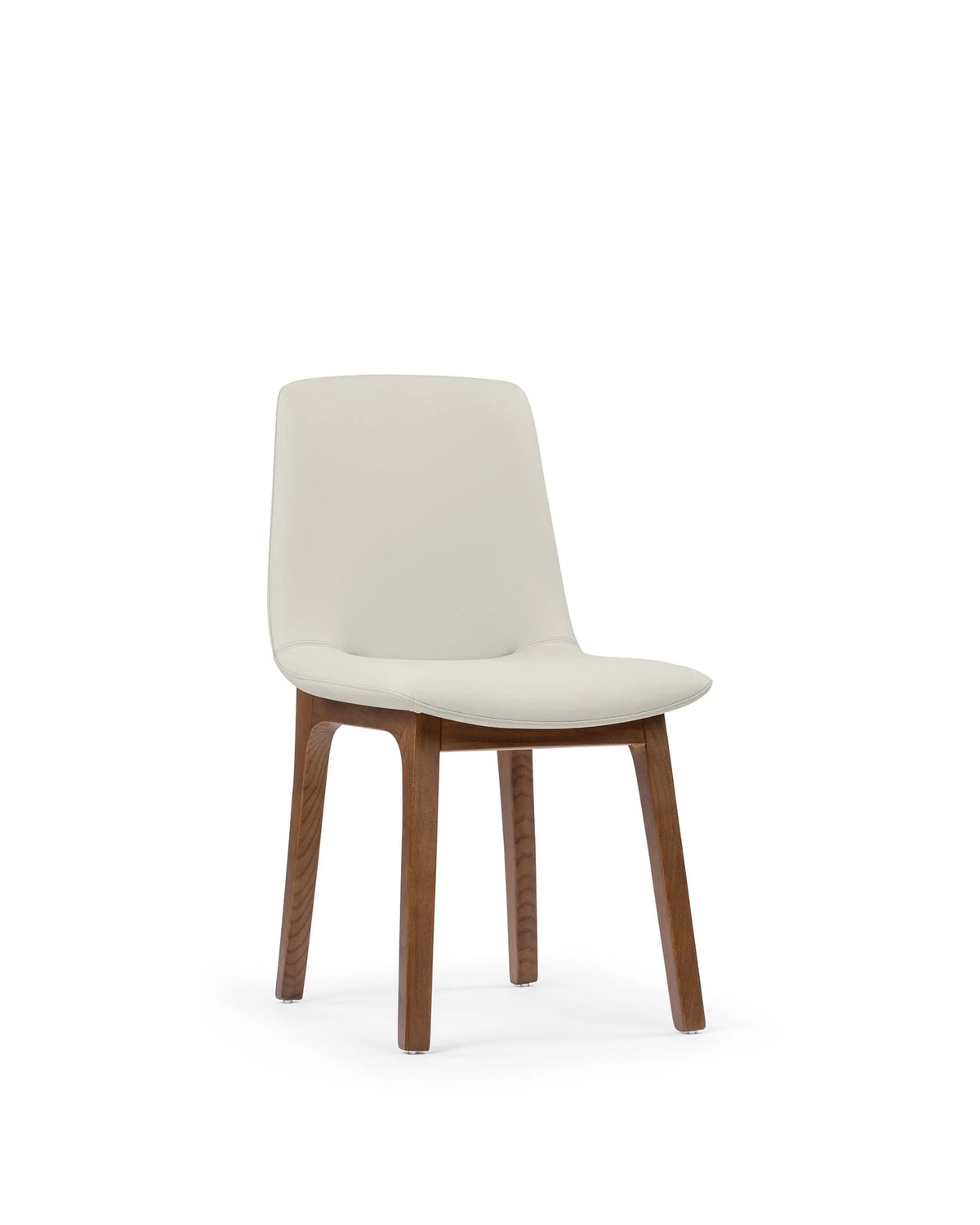 Blanc curve™ side chair | walnut-stained wood - dining chairs curve | designer | madorne