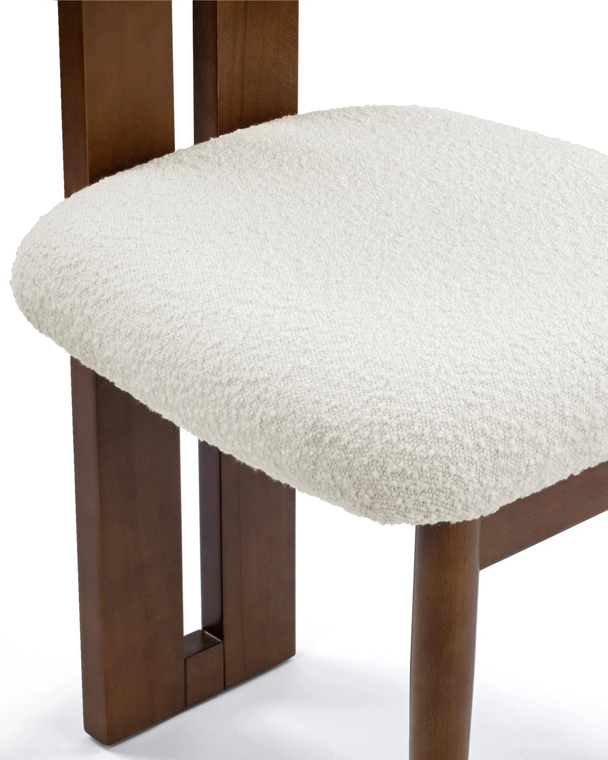 Boma dining™ chair | white boucle wool - dining chairs hippo chair-inspired | madorne