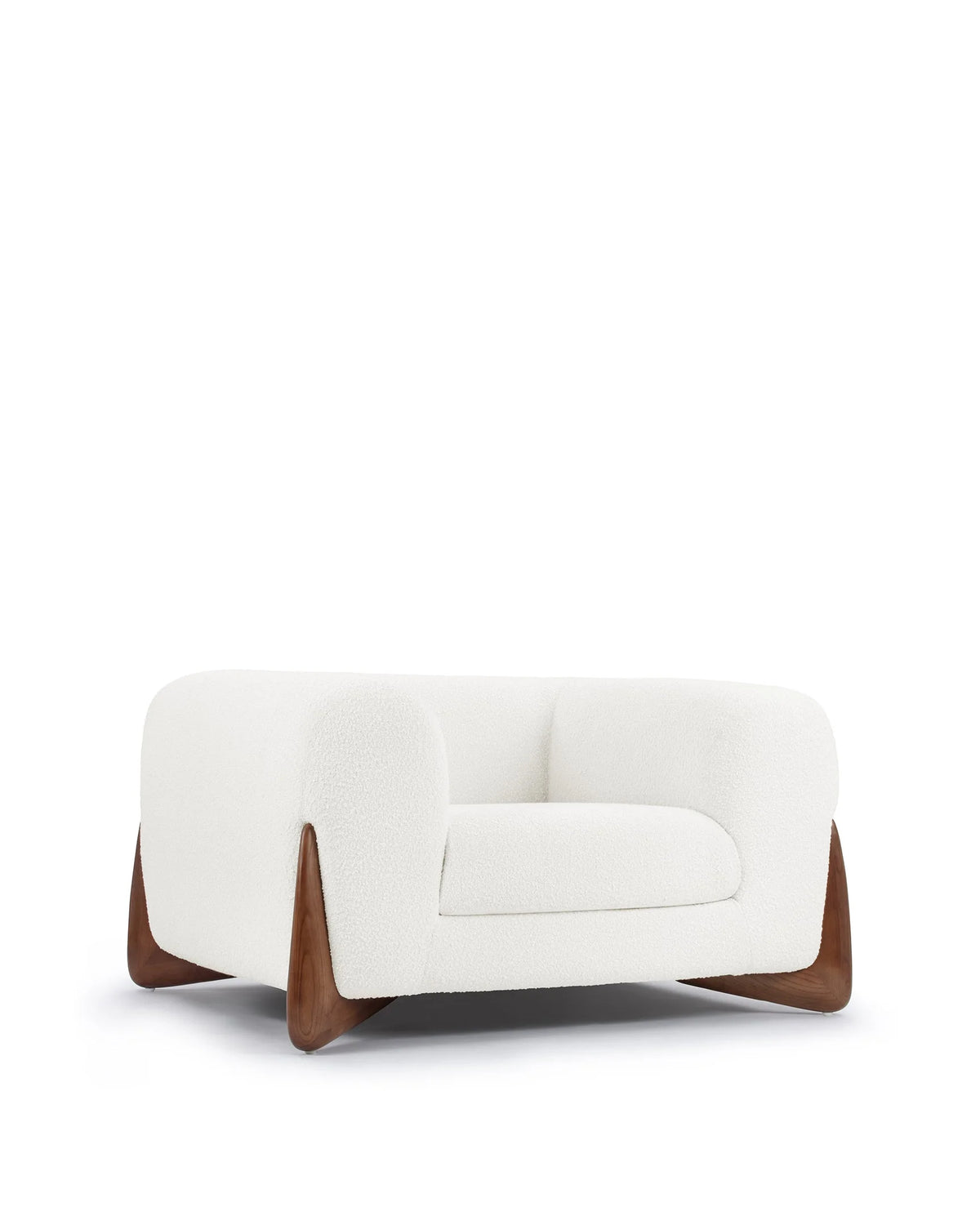 Breta™ lounge chair | white boucle wool - chairs breta | modern | madorne