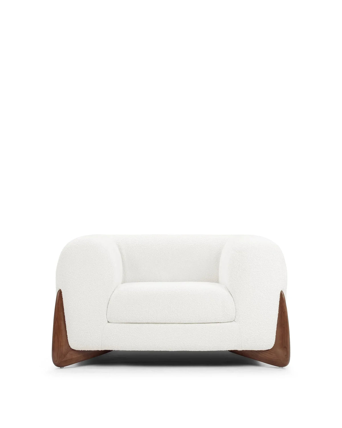Breta™ lounge chair | white boucle wool - chairs breta | modern | madorne