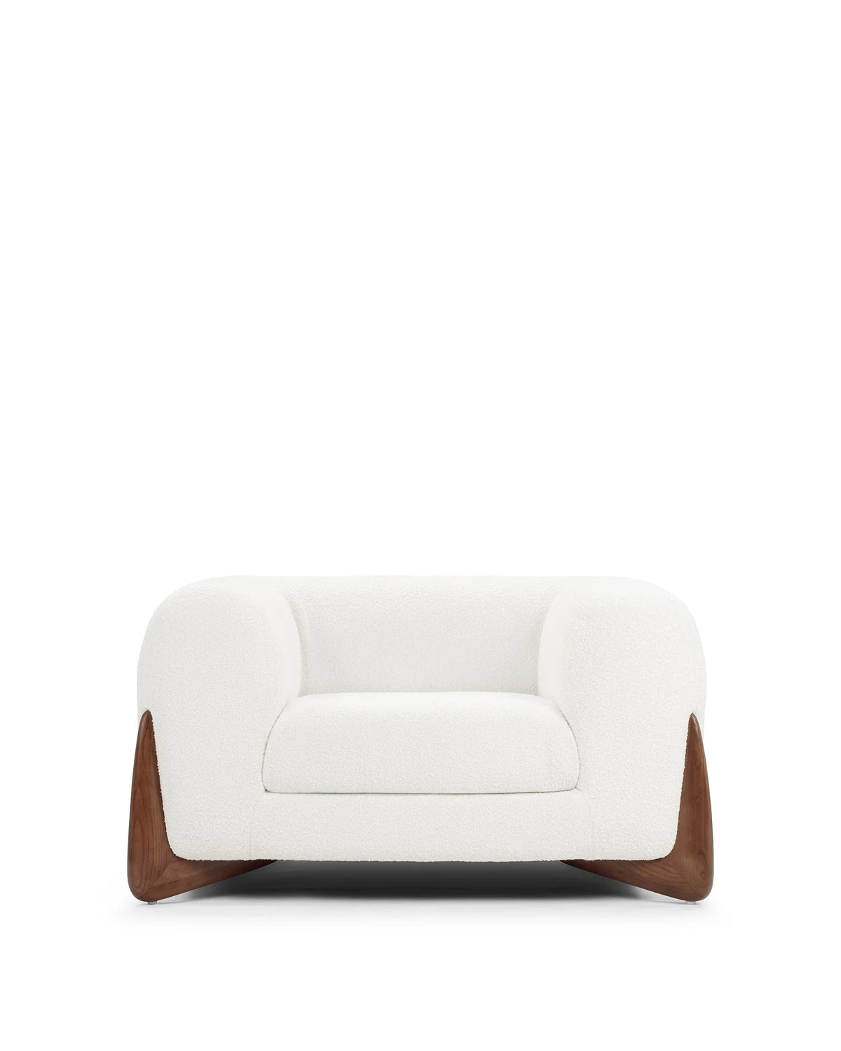 Breta™ lounge chair | white boucle wool - chairs breta | modern | madorne