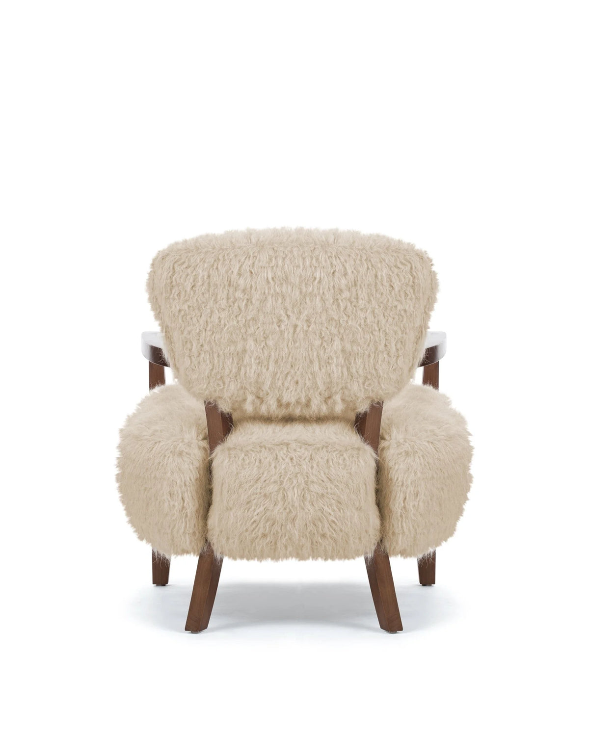 Caba™ lounge chair | textured upholstery and walnut - chairs caba | modern | madorne