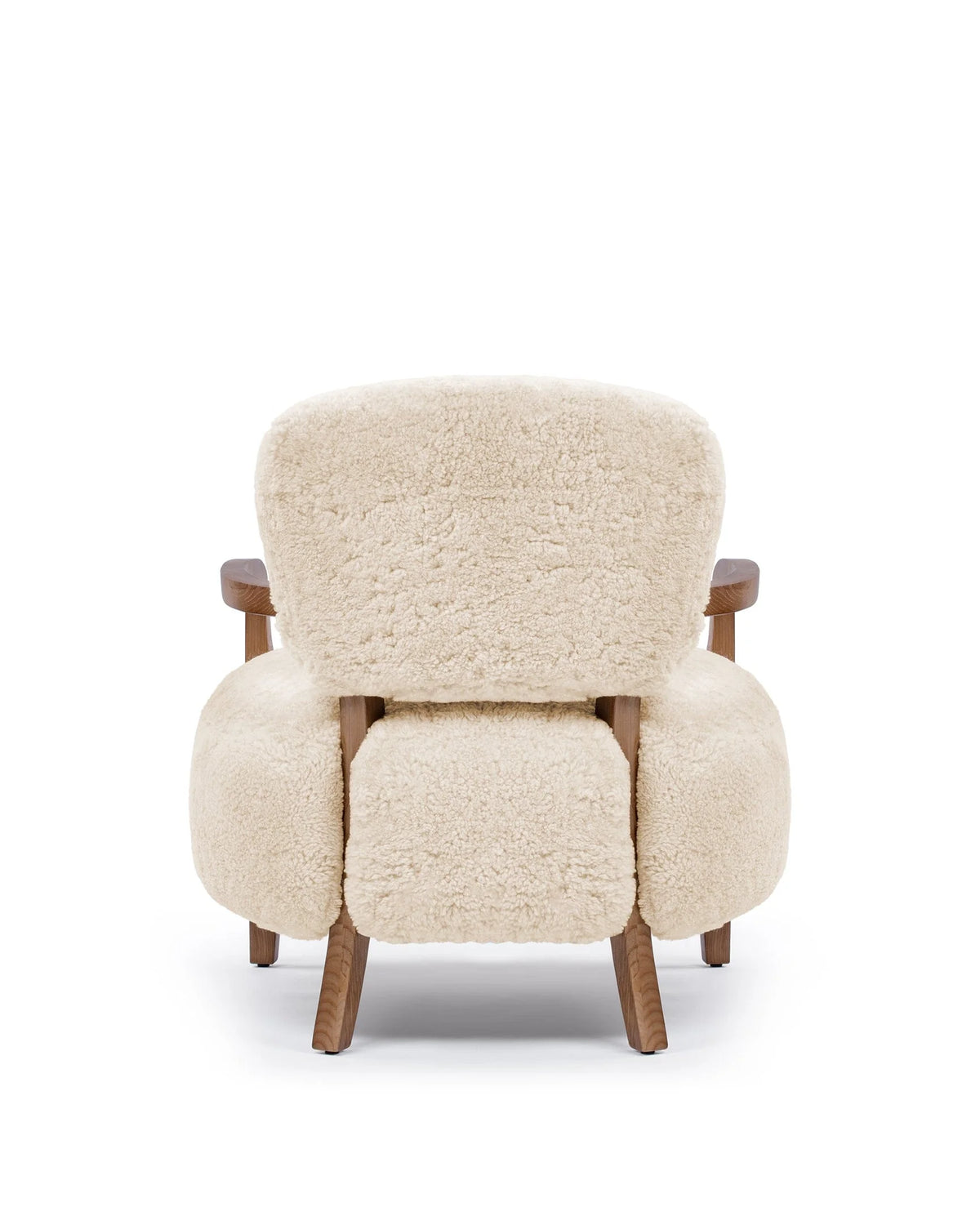 Caba™ lounge chair | textured upholstery and walnut - chairs caba | modern | madorne