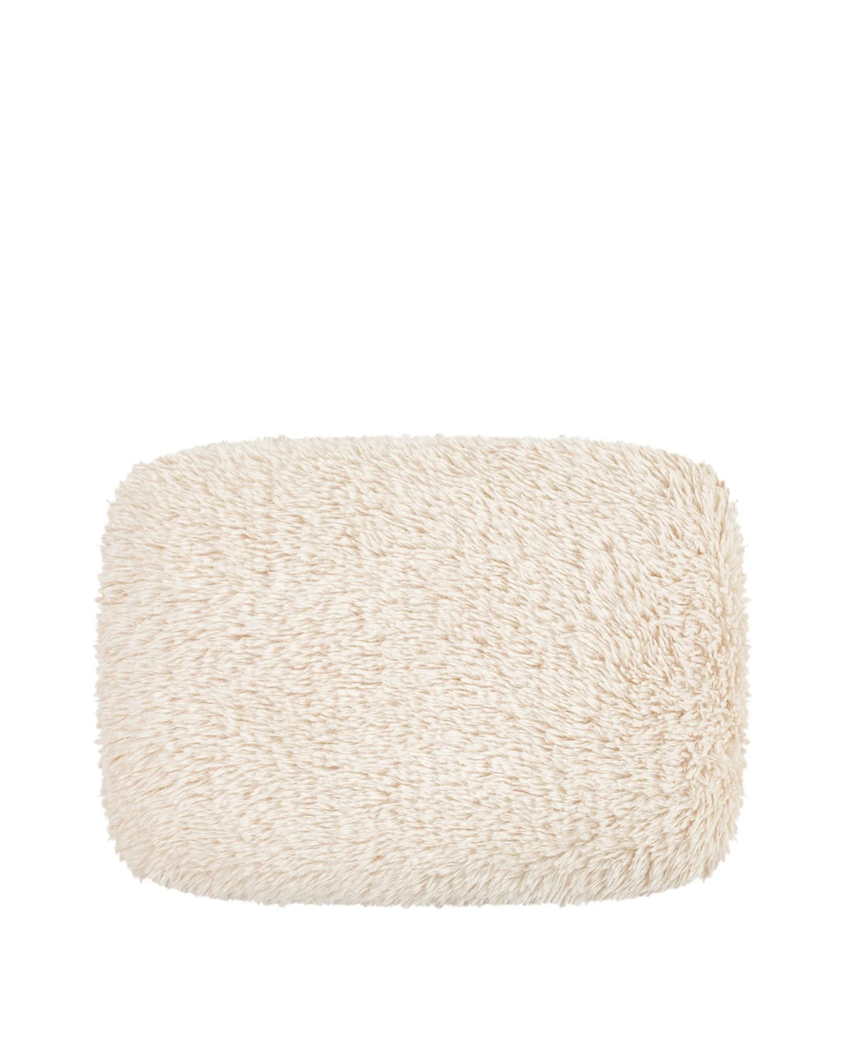 Caba™ ottoman | sherpa and walnut - stools & ottomans caba | sculptural designer | madorne