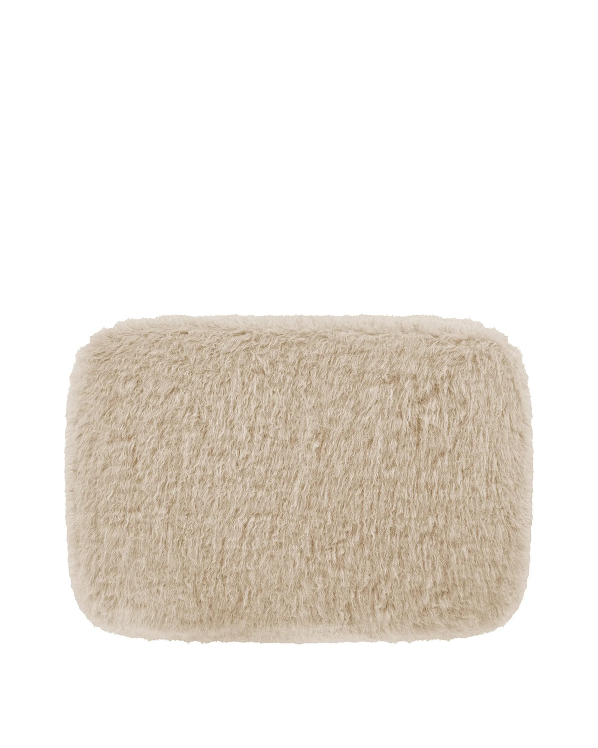 Caba™ ottoman | sherpa and walnut - stools & ottomans caba | sculptural designer | madorne