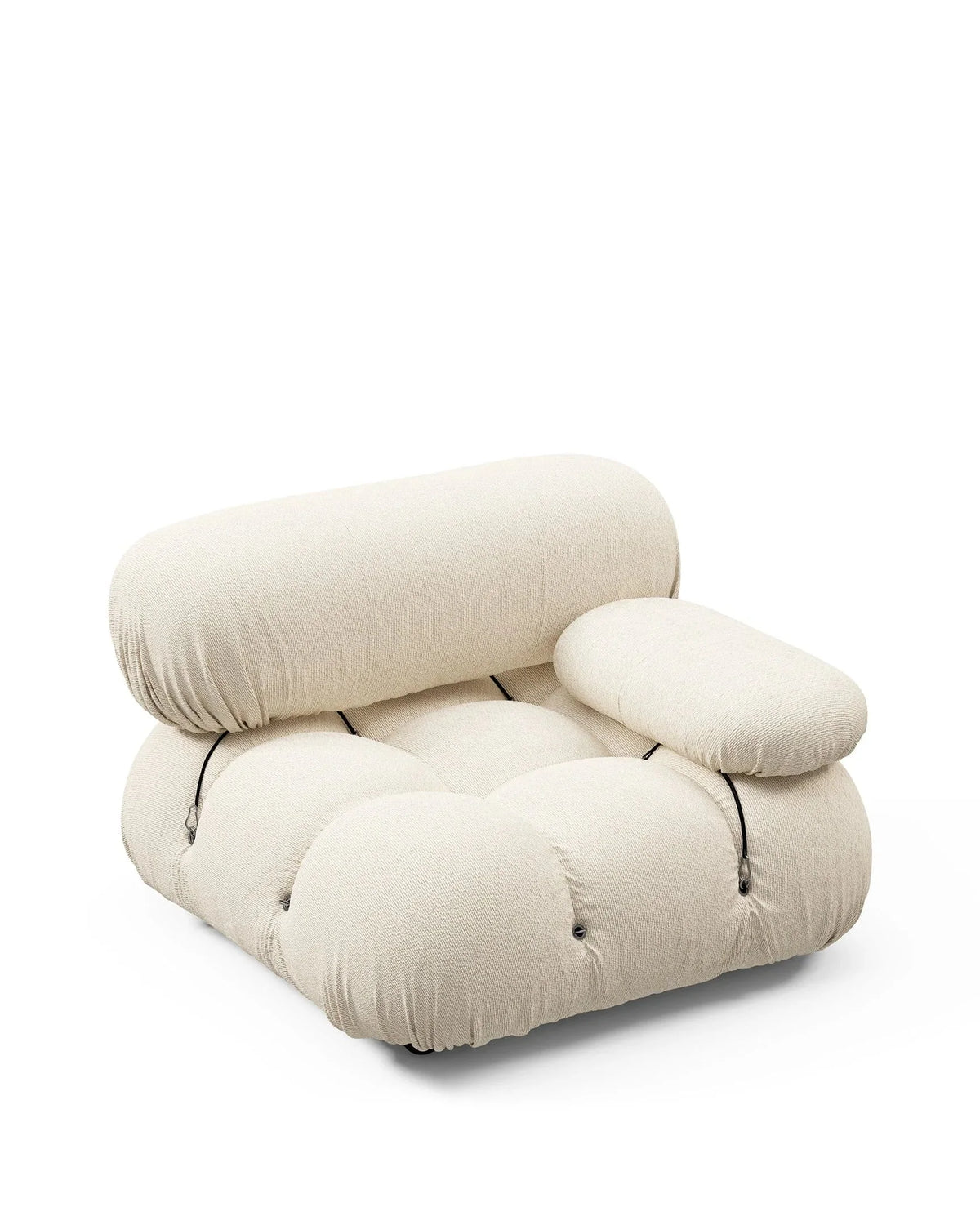 Camaleon 70 outdoor™ module right arm | cream chunky performance weave (outdoor) - modules outdoor | designer modular