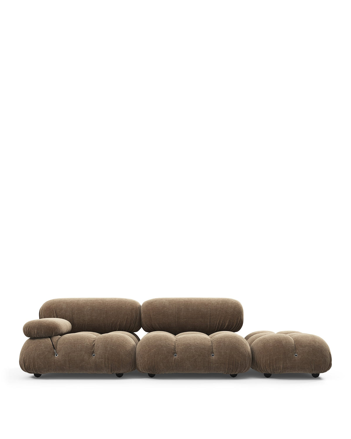 Camaleon 70™ right open-end sofa | modular upholstery - cappuccino brown chenille - sectionals 70 | sectional | madorne