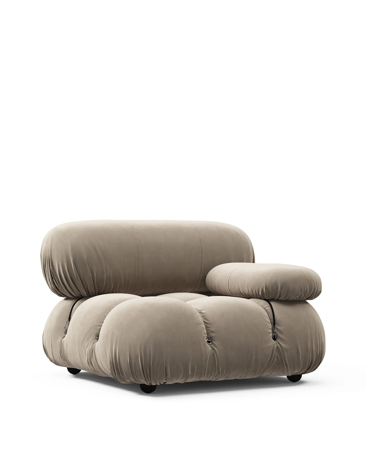 Cameleon 70™ right-arm module | deep tufting - modules 70 | modular sofa element | madorne