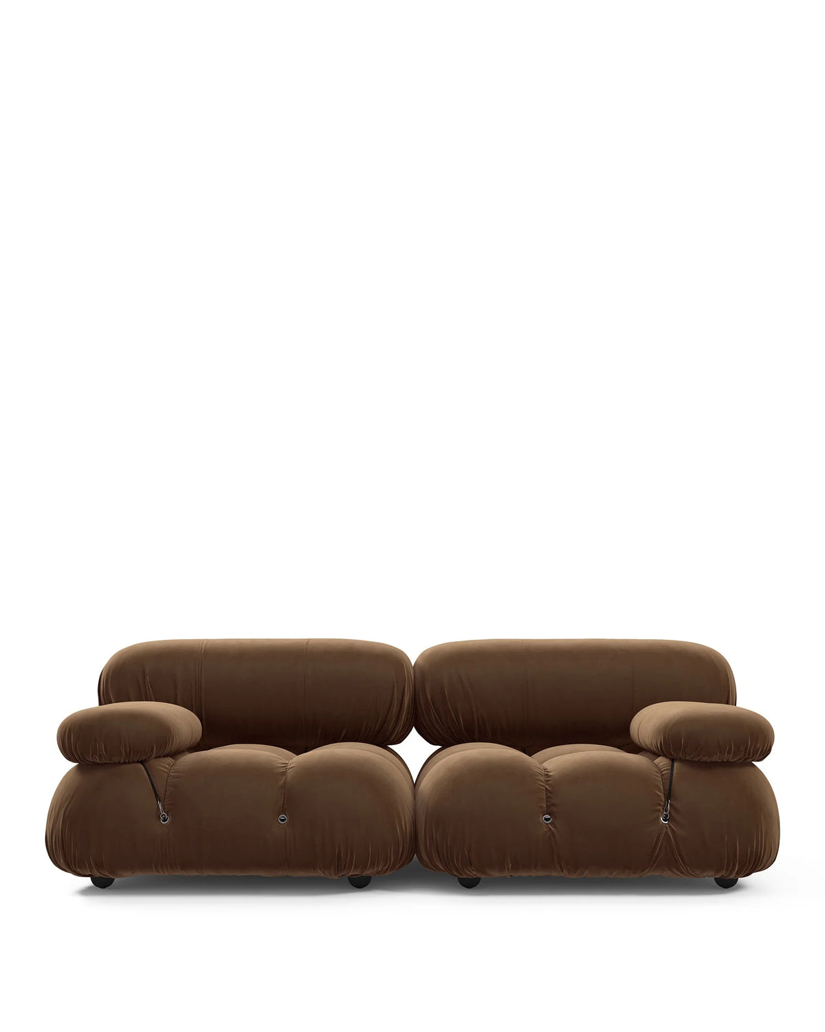 Cameleon 70™ two-seater sofa | modular tufting - mocha velvet - 2 seaters 70 | designer | madorne