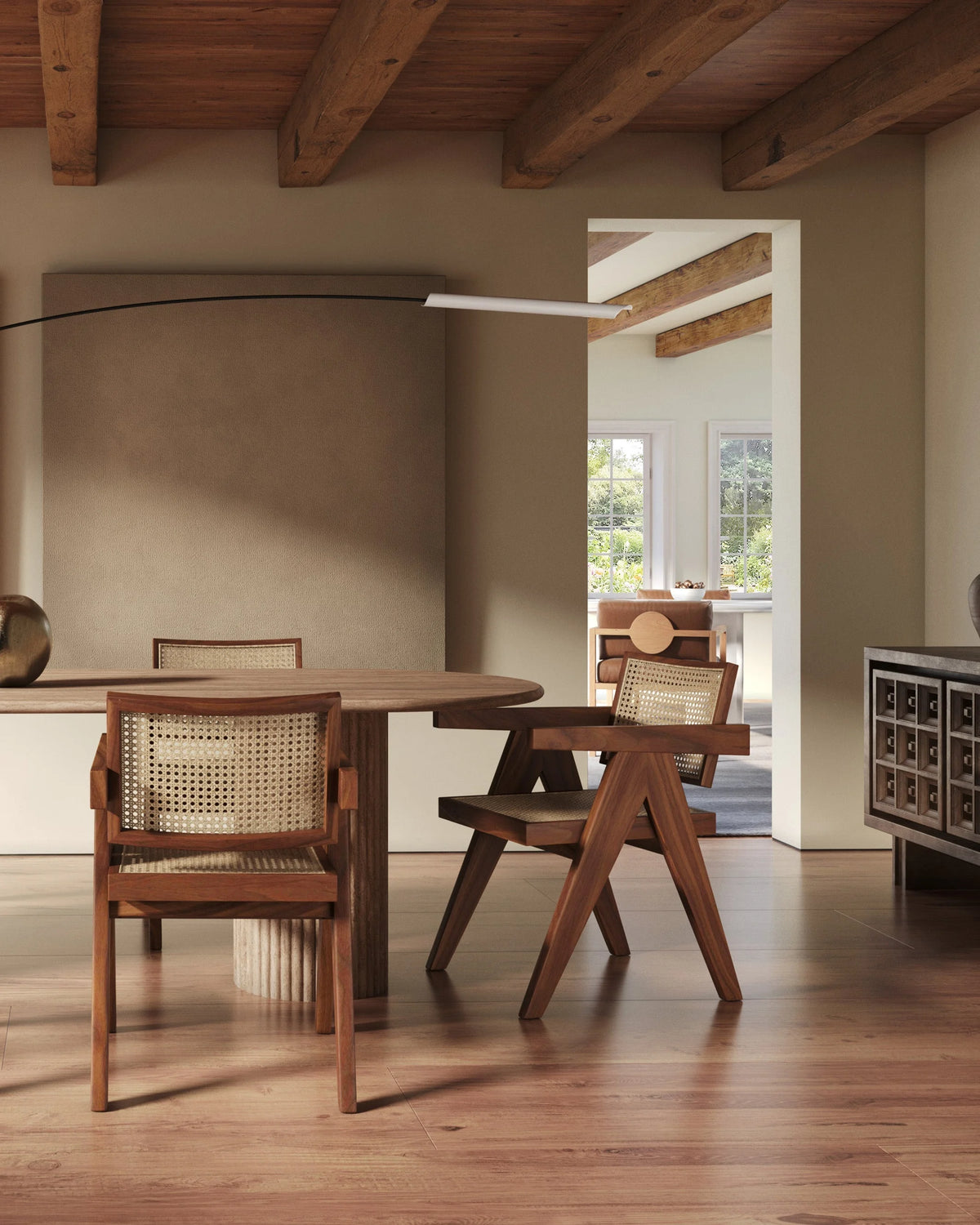 Capitol 50™ rattan armchair | solid wood - dining chairs 50 | designer chair | madorne