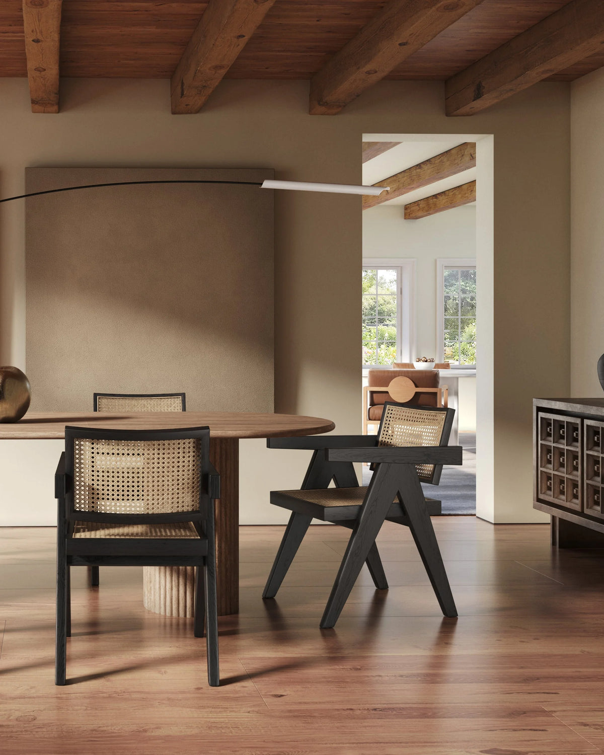 Capitol 50™ rattan armchair | solid wood - dining chairs 50 | designer chair | madorne