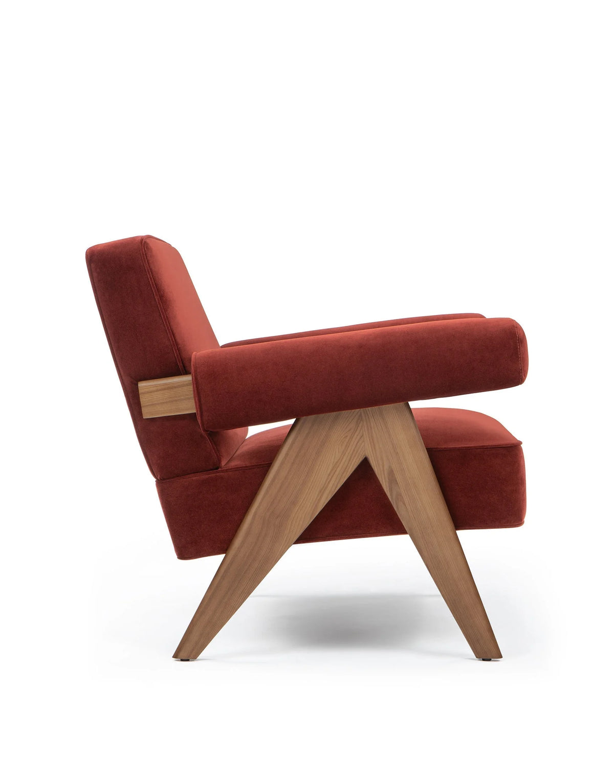 Capitol 50™ upholstered lounge chair | compass legs - chairs 50 | madorne