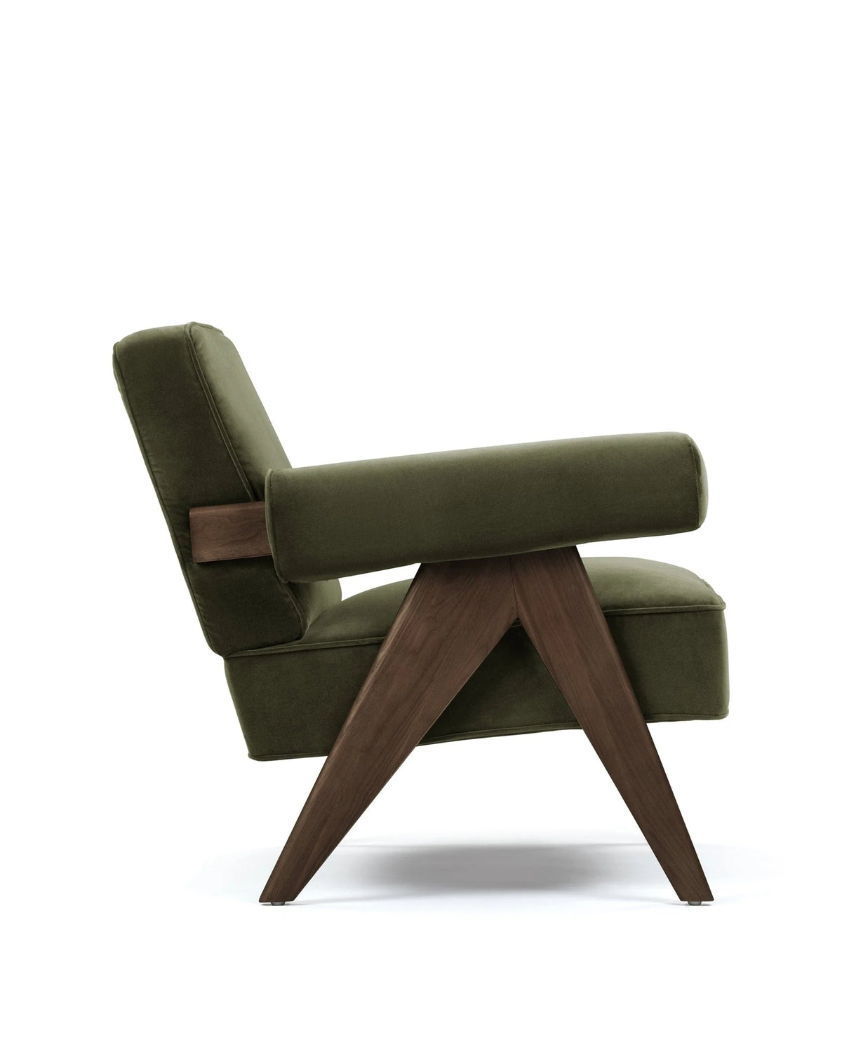 Capitol 50™ upholstered lounge chair | compass legs - chairs 50 | madorne
