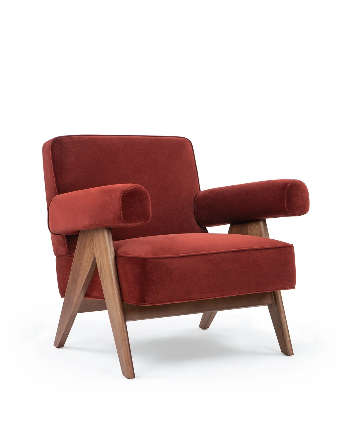 Capitol 50™ upholstered lounge chair | compass legs - chairs 50 | madorne