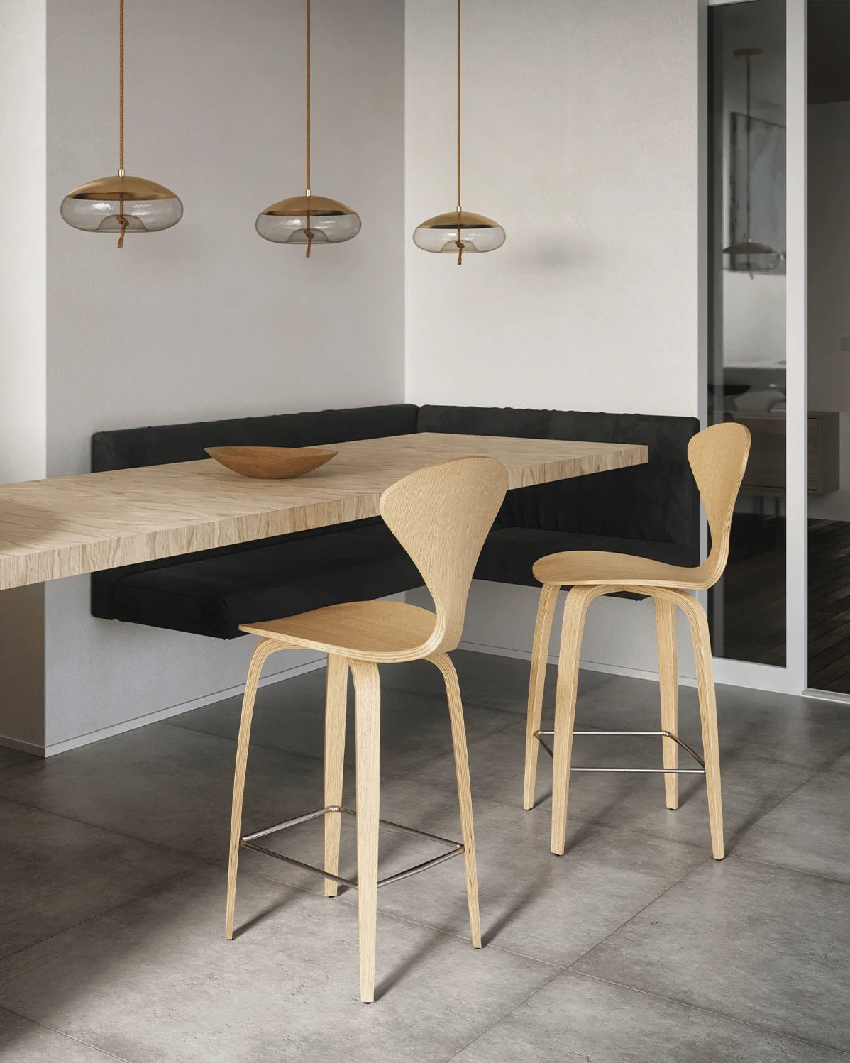 Cherna™ counter stool | molded ash - bar & stools cherner stool-inspired | madorne