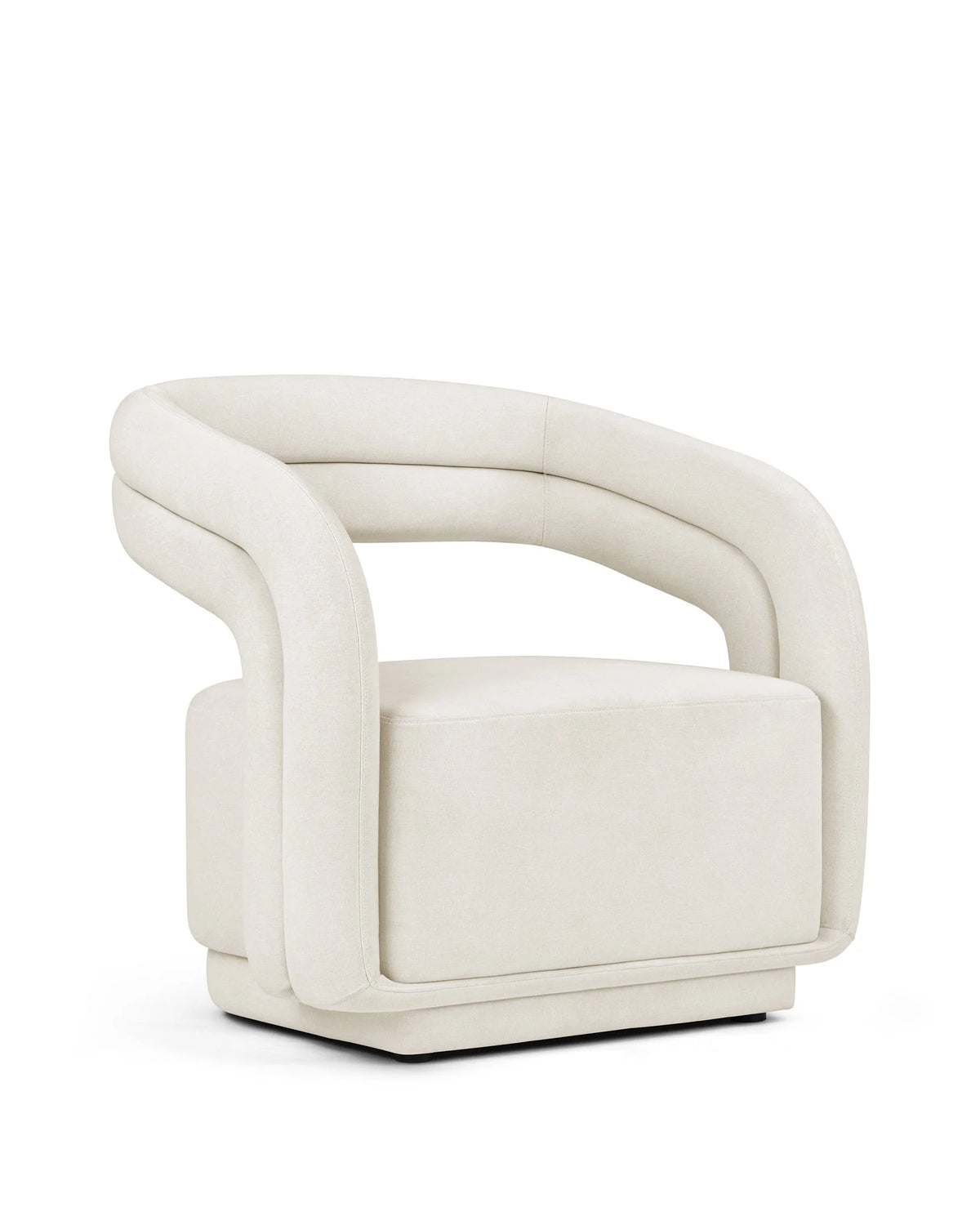 Cloe™ lounge chair | soft brushed woven fabric - chairs cloe | modern | madorne