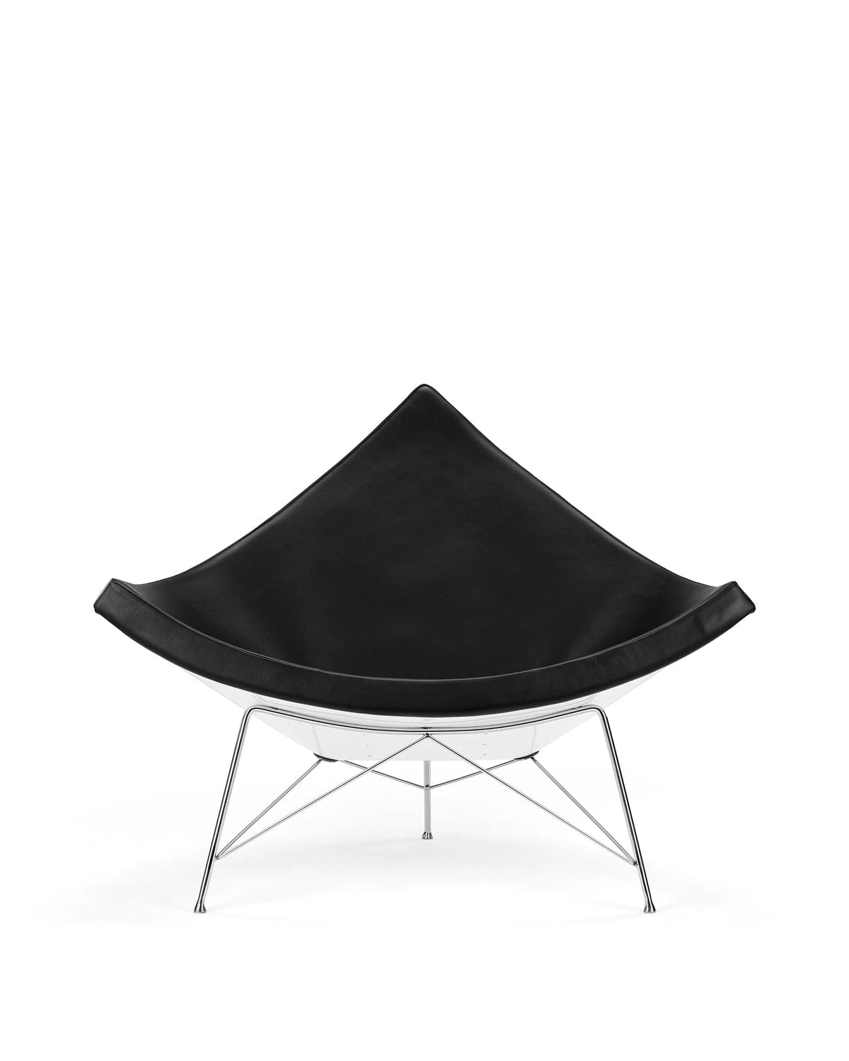 Coco 56™ lounge chair | tripod shell - black premium leather - chairs 56 | designer | madorne
