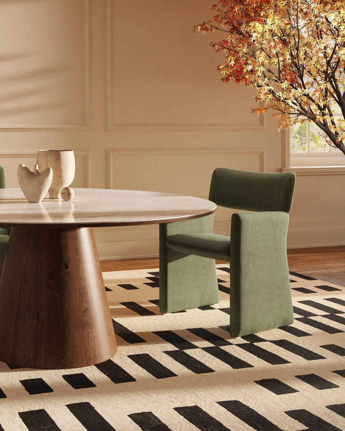 Corona™ dining armchair | upholstered geometry - chairs crown armchair-inspired | madorne