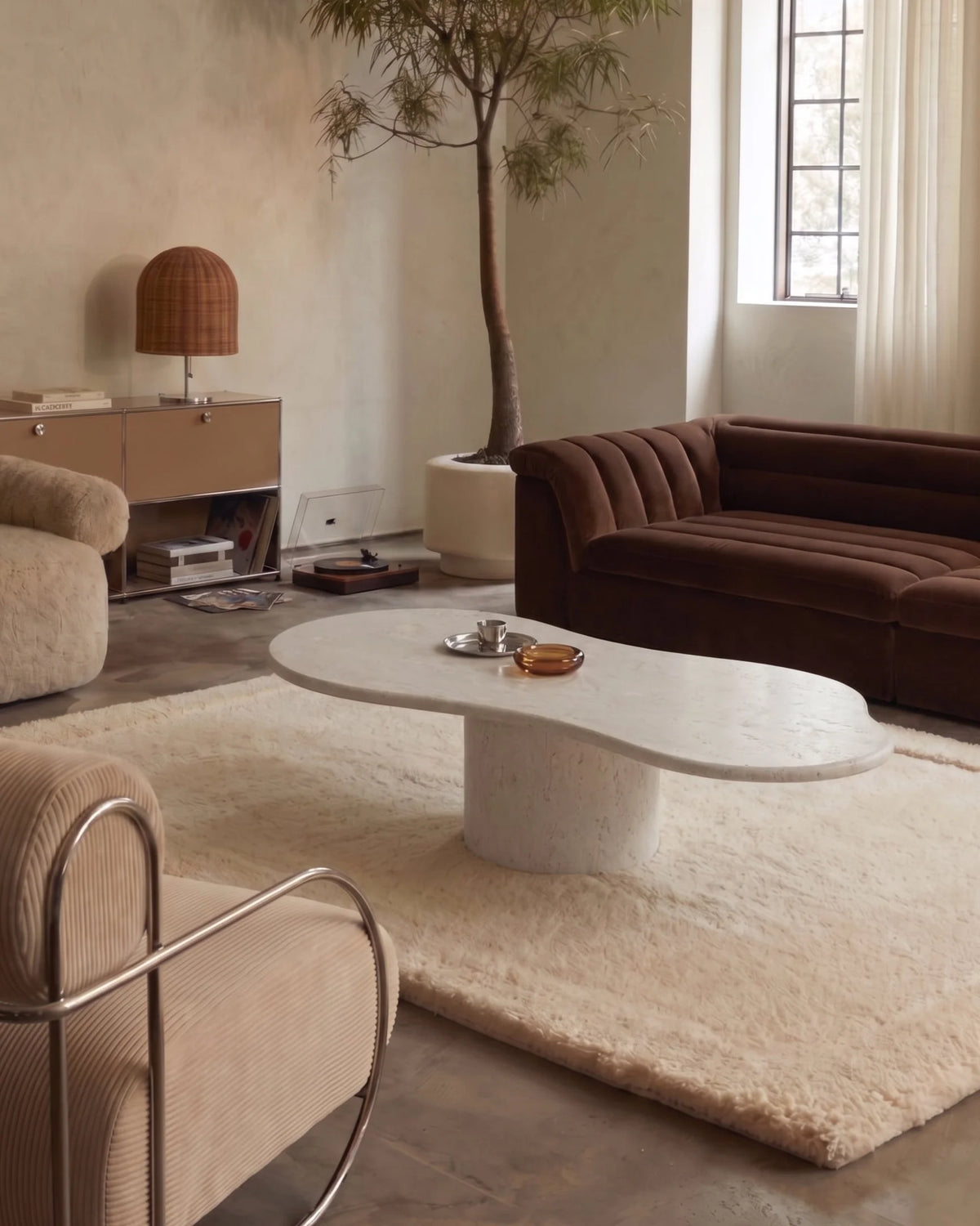 Cumulus™ stone coffee table | organic form - tables cloud-form marble | madorne