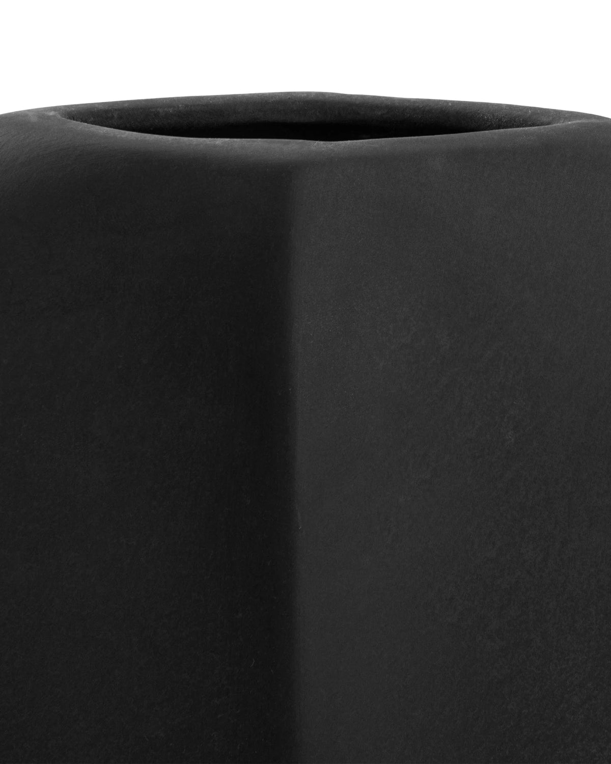 Daga™ vase mini | black painted ceramic - decor daga inspired by guggenheim | madorne