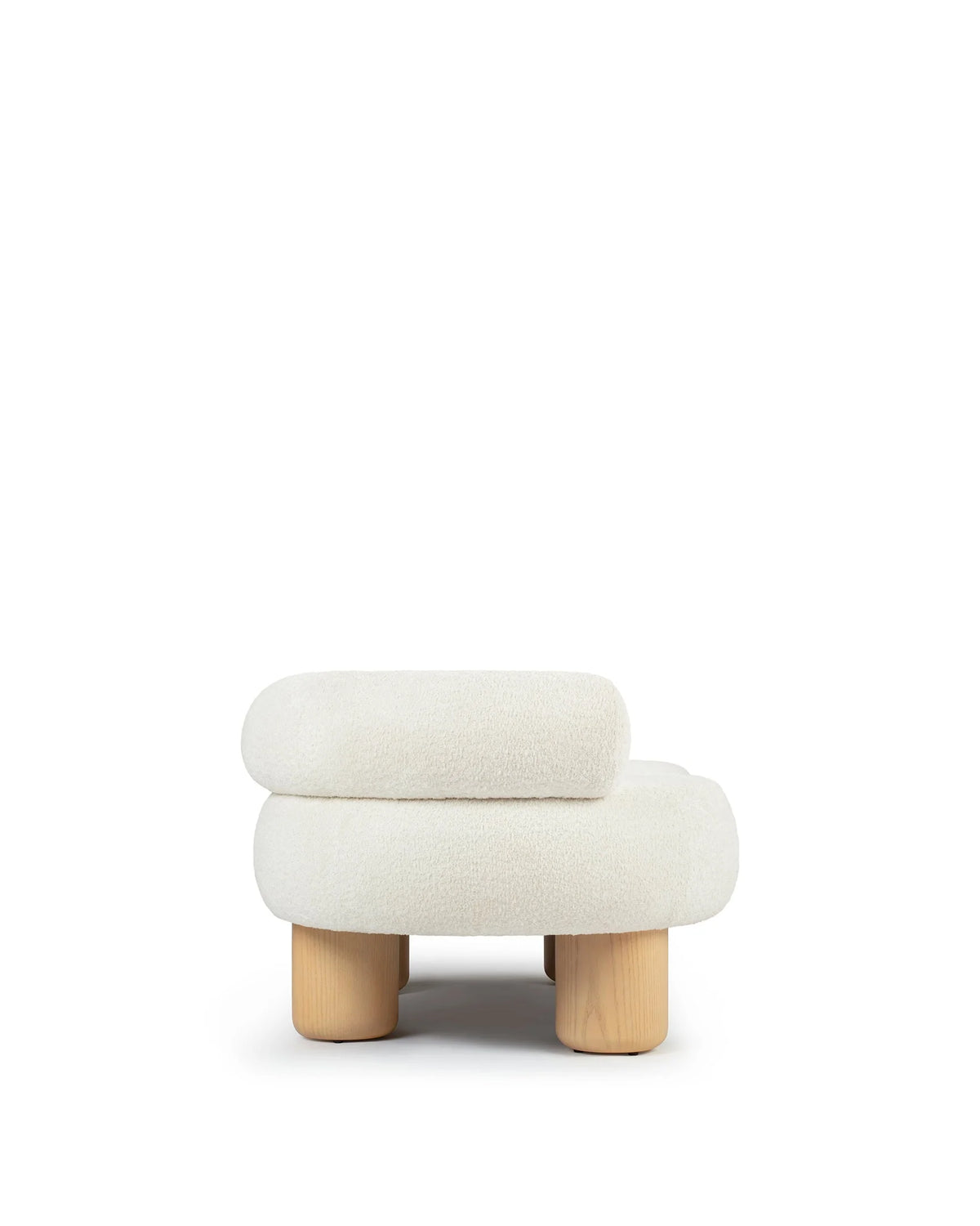 Dala™ two seater sofa | luxe boucle polyester - 2 seaters siamese sofa-inspired | madorne