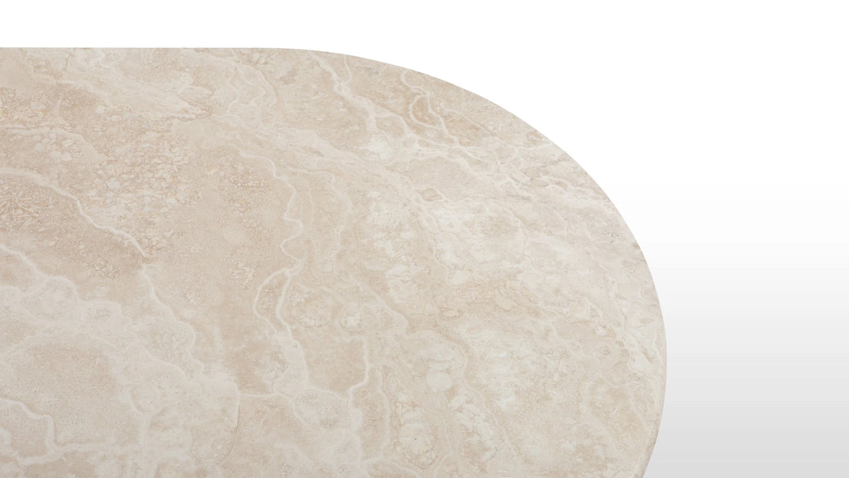 Danta 19™ Dining Table | White Travertine