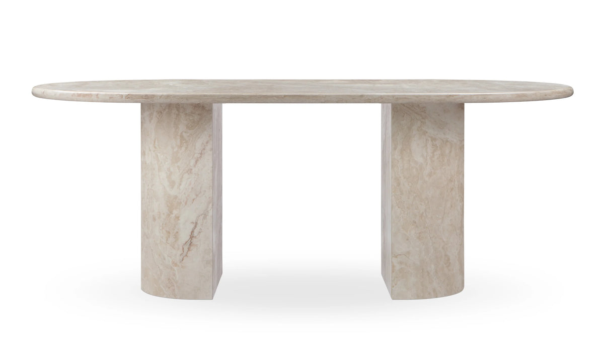Danta 19™ Dining Table | White Travertine